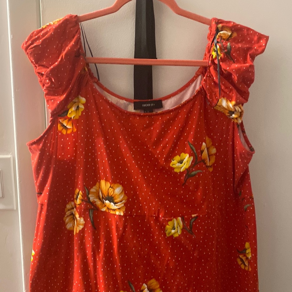 Forever21 floral tank dress